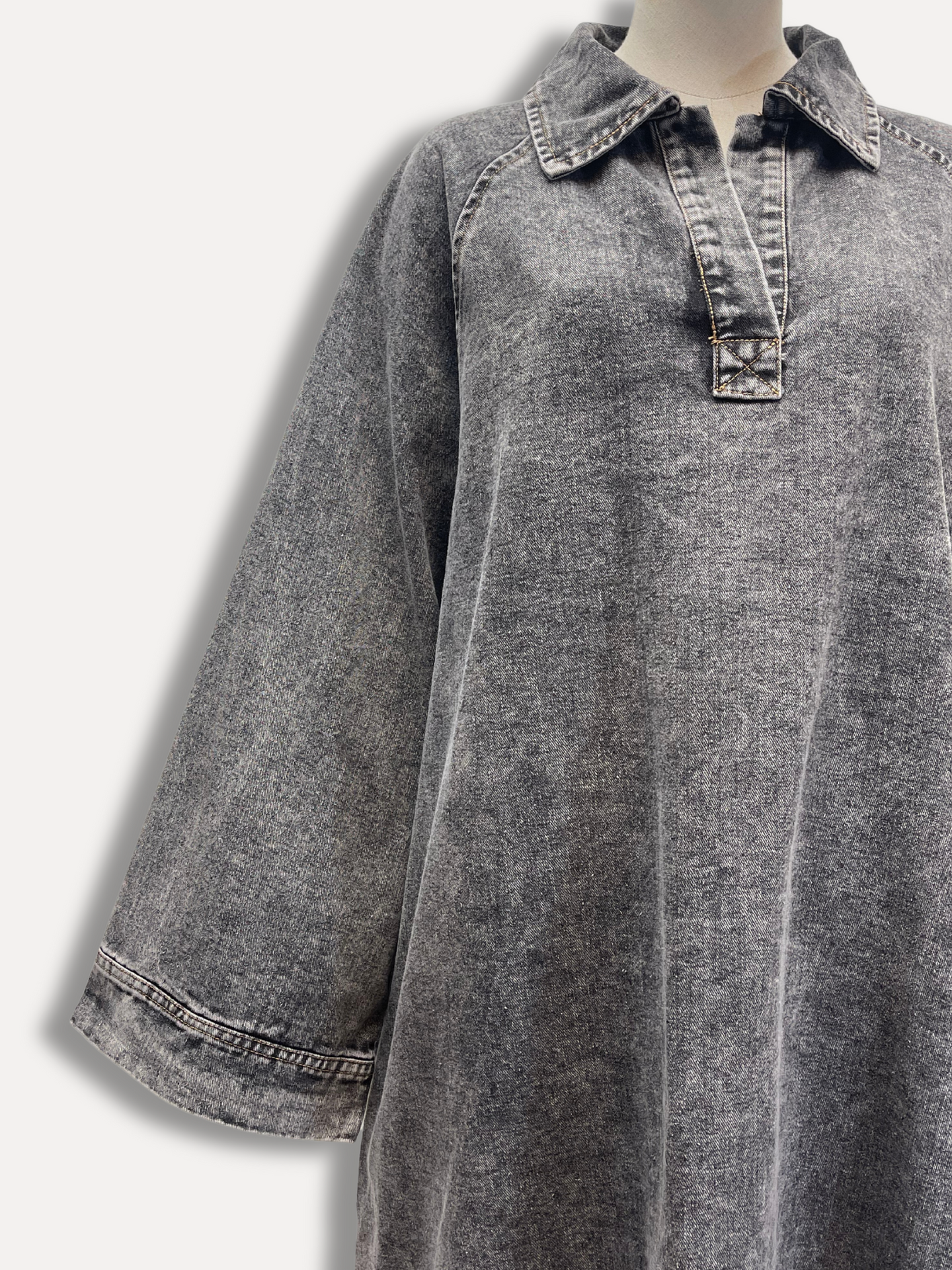 Denim dress - Black