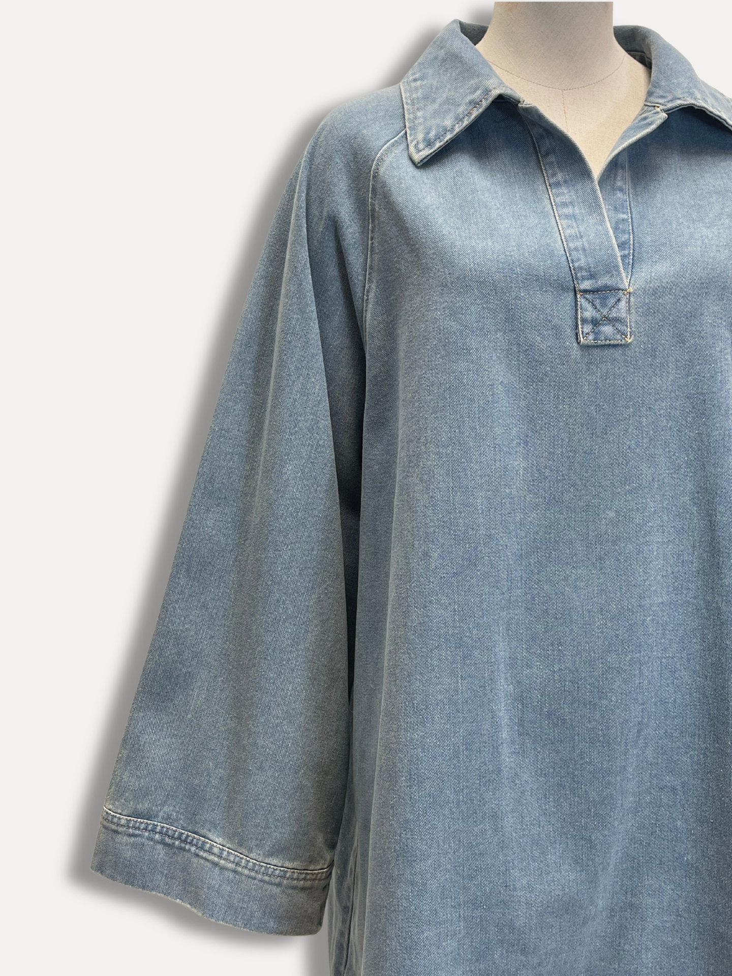 Oversized Denim top - Hijab Boutique