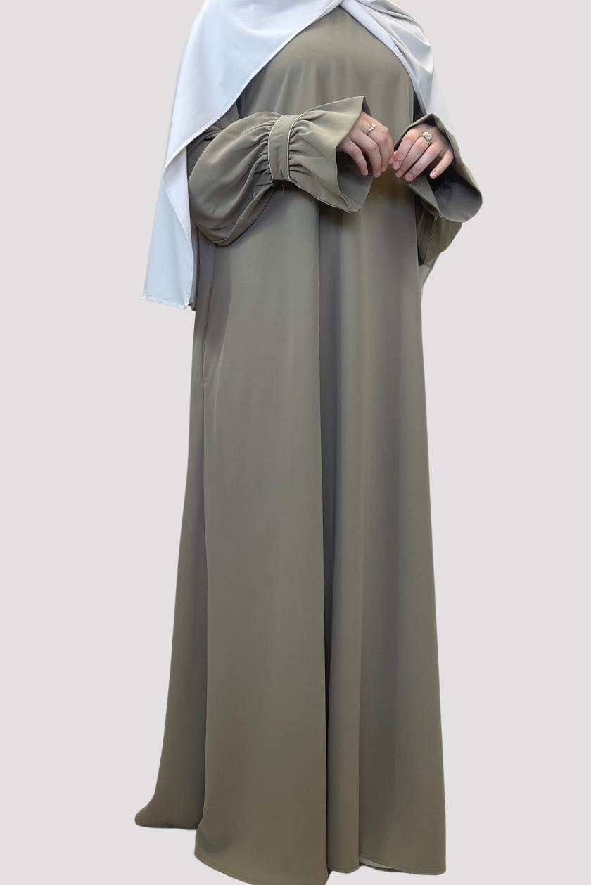 Abaya Cute Sleeve - Camel - Hijab Boutique