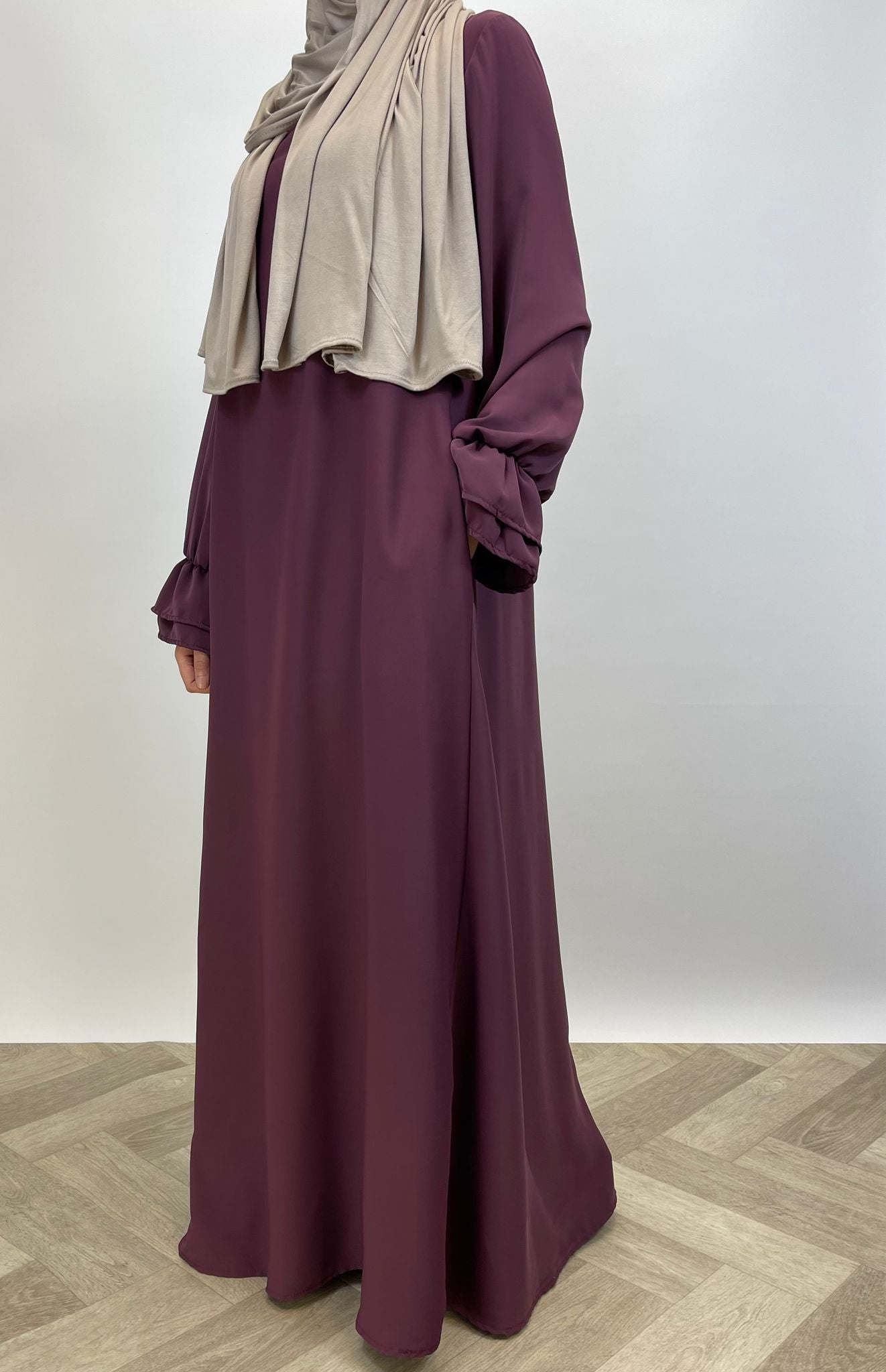 Abaya double sleeve - Purple - Hijab Boutique