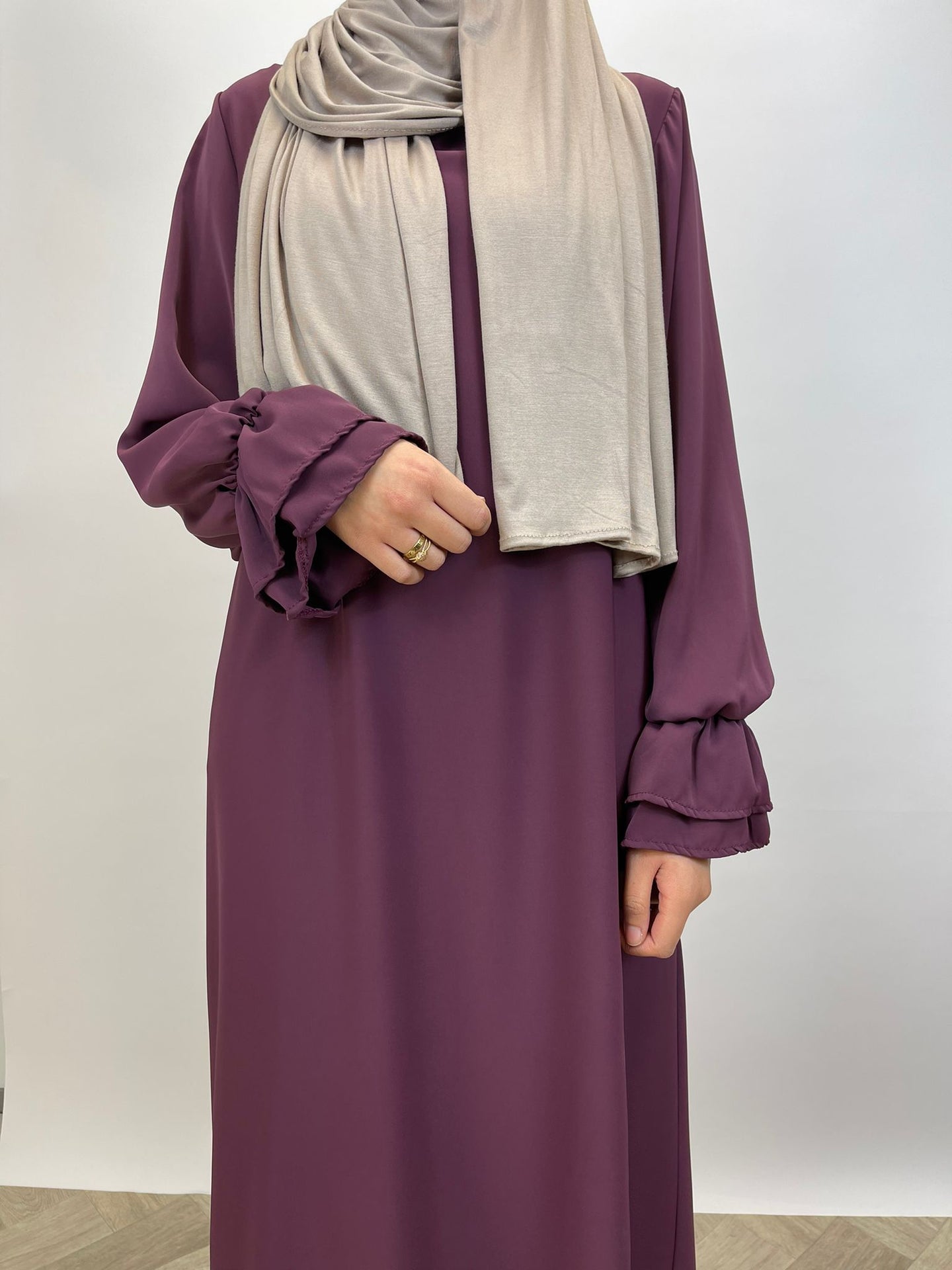 Abaya double sleeve - Purple - Hijab Boutique