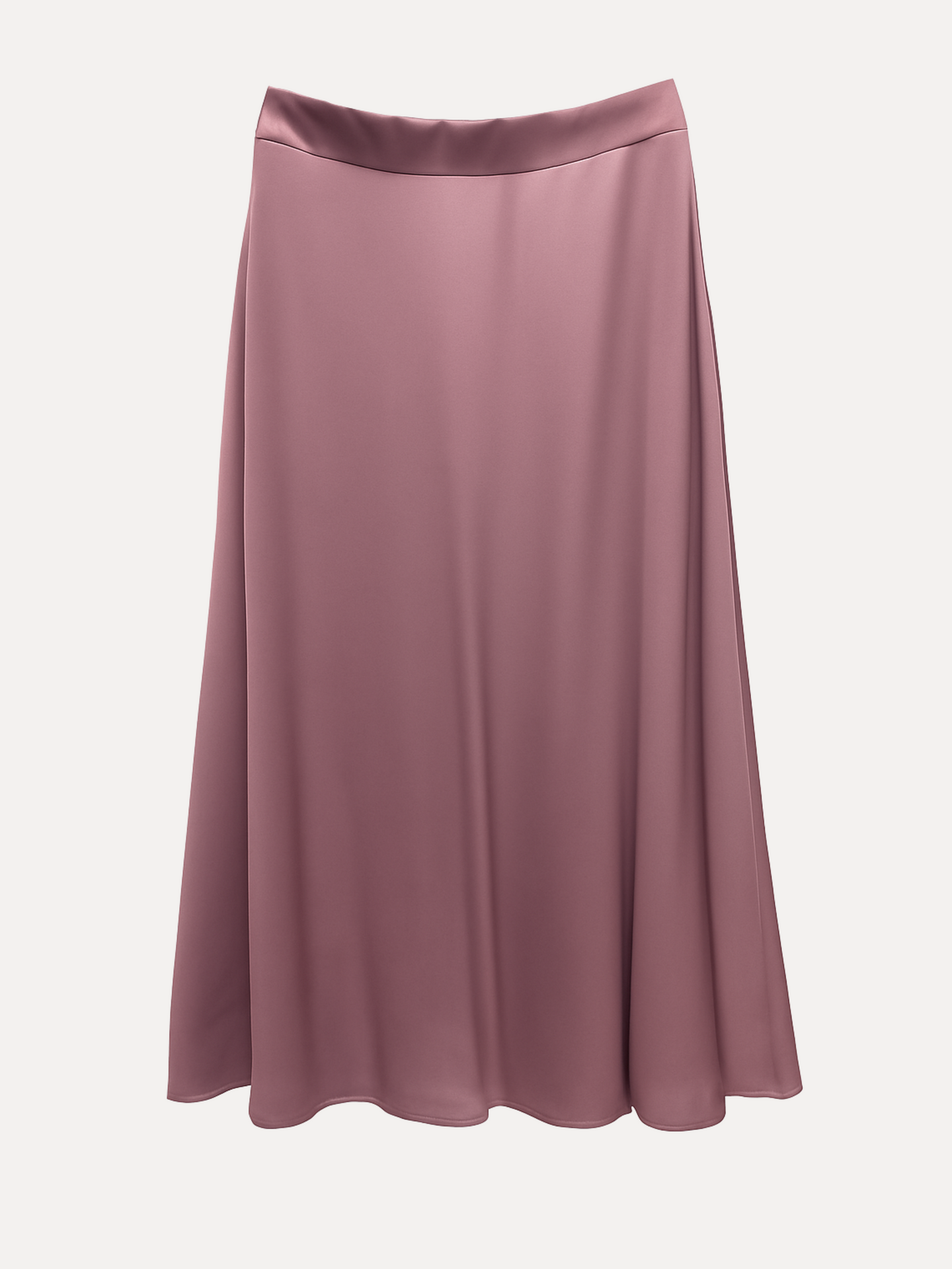 Langer Rock in A-Linie - Hellbeige