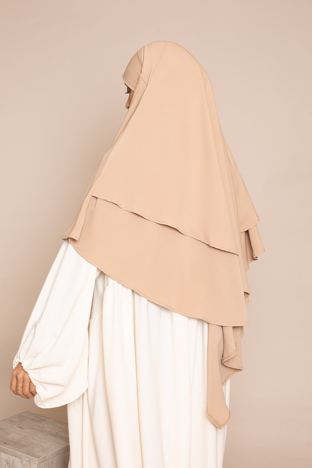 Tie back khimar -  Camel - Hijab Boutique