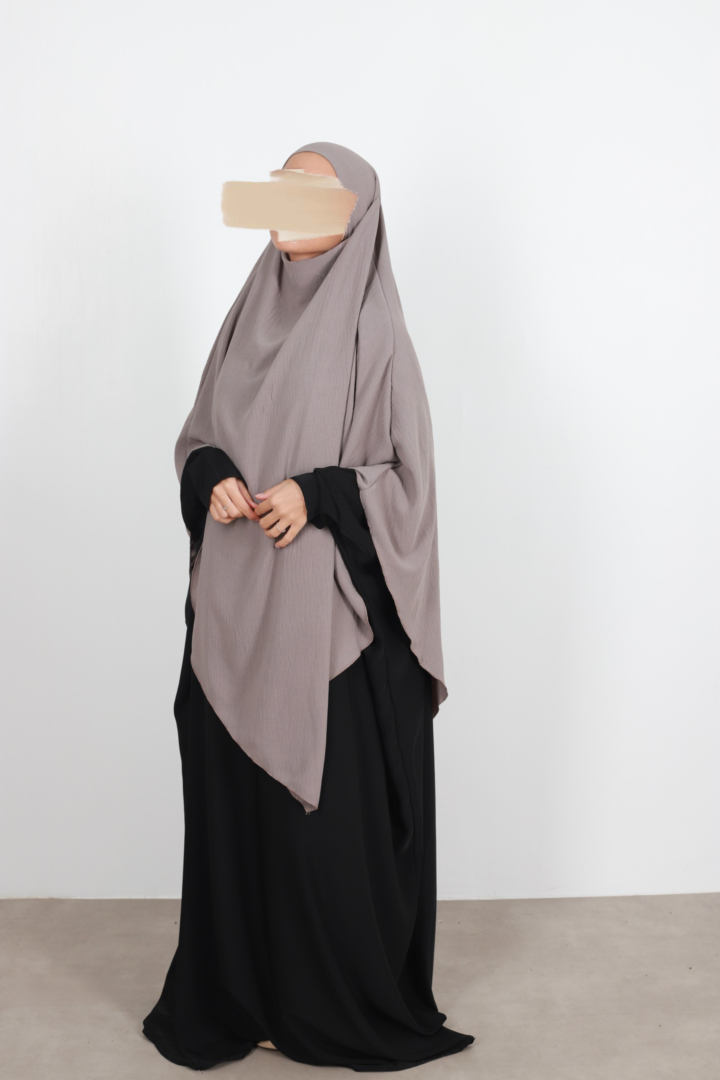 Tie back khimar jazz - Taupe - Hijab Boutique