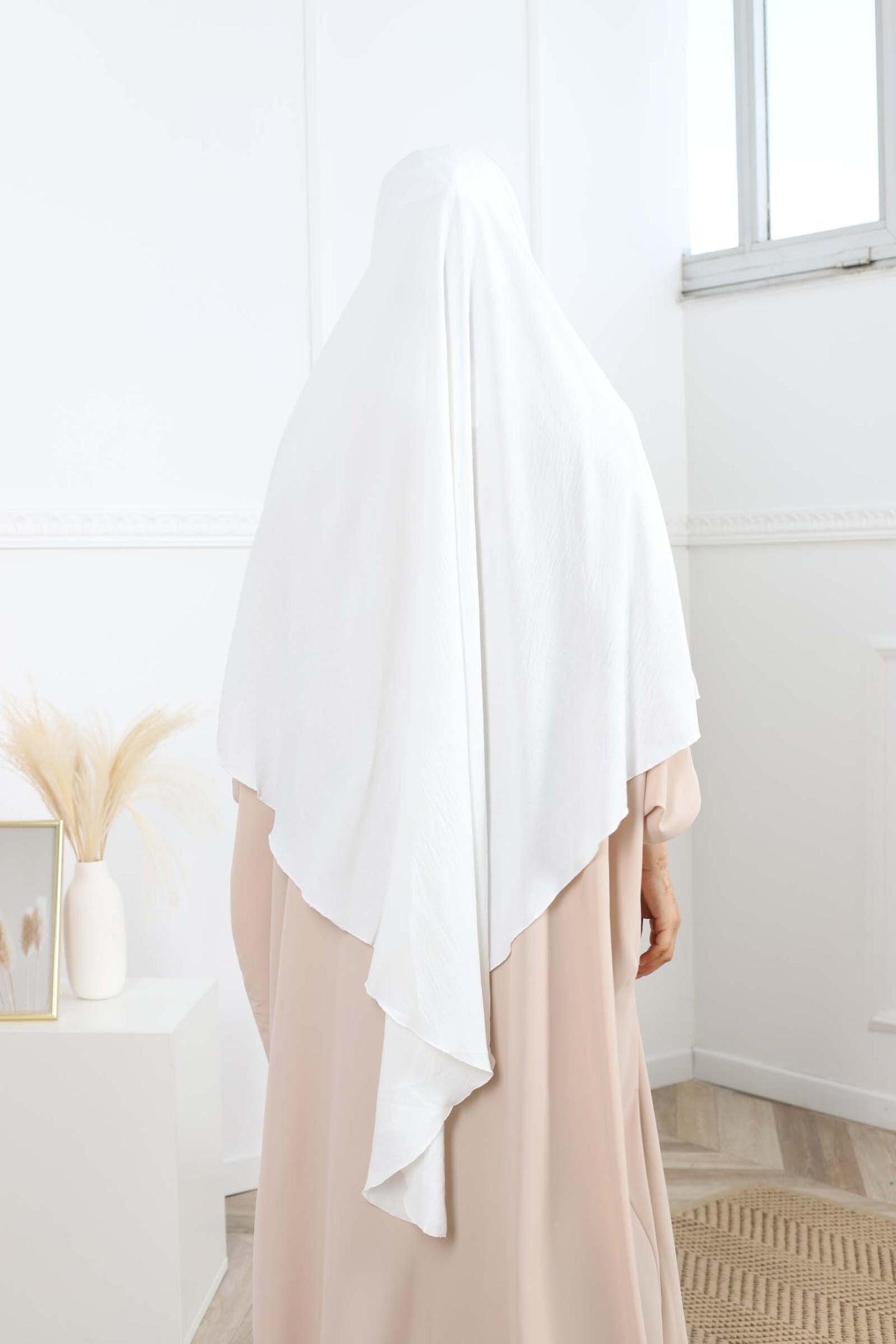 Tie back khimar jazz - White