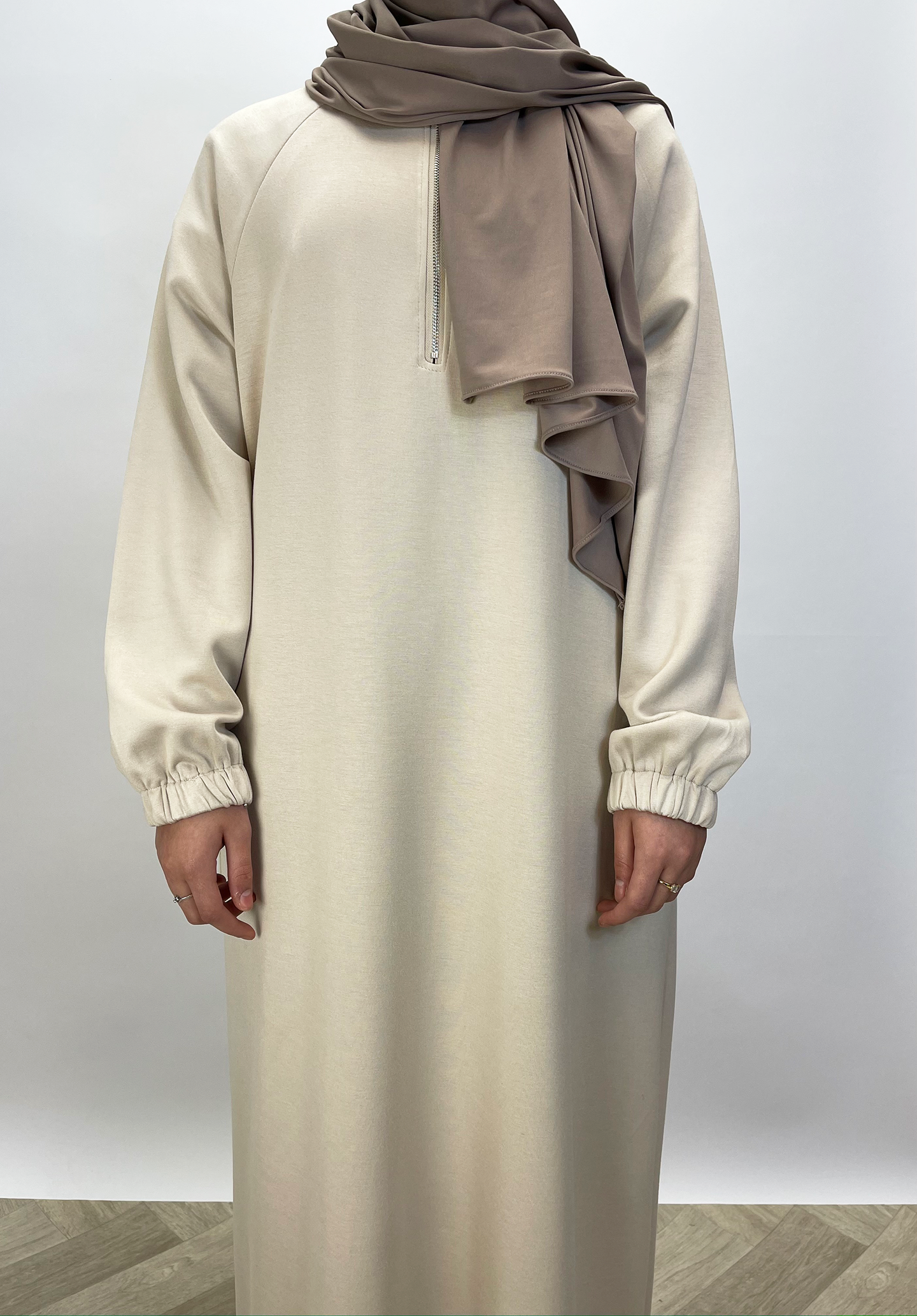 Sweater dress - Beige - Hijab Boutique