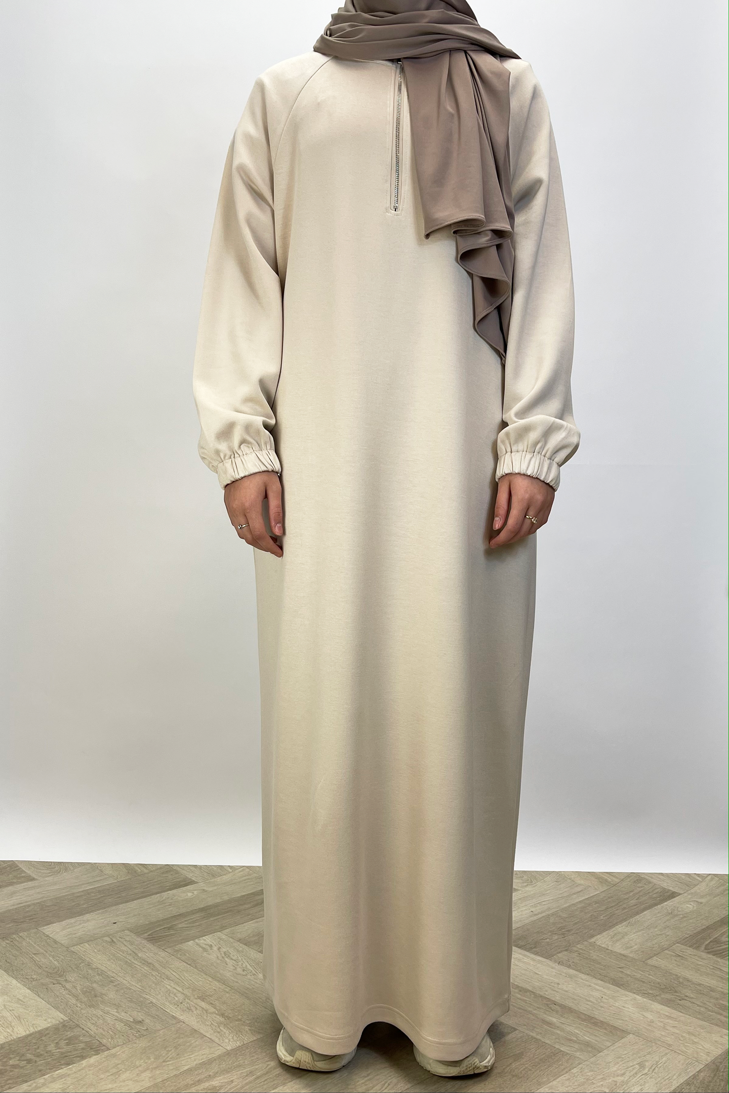 Sweater dress - Beige - Hijab Boutique