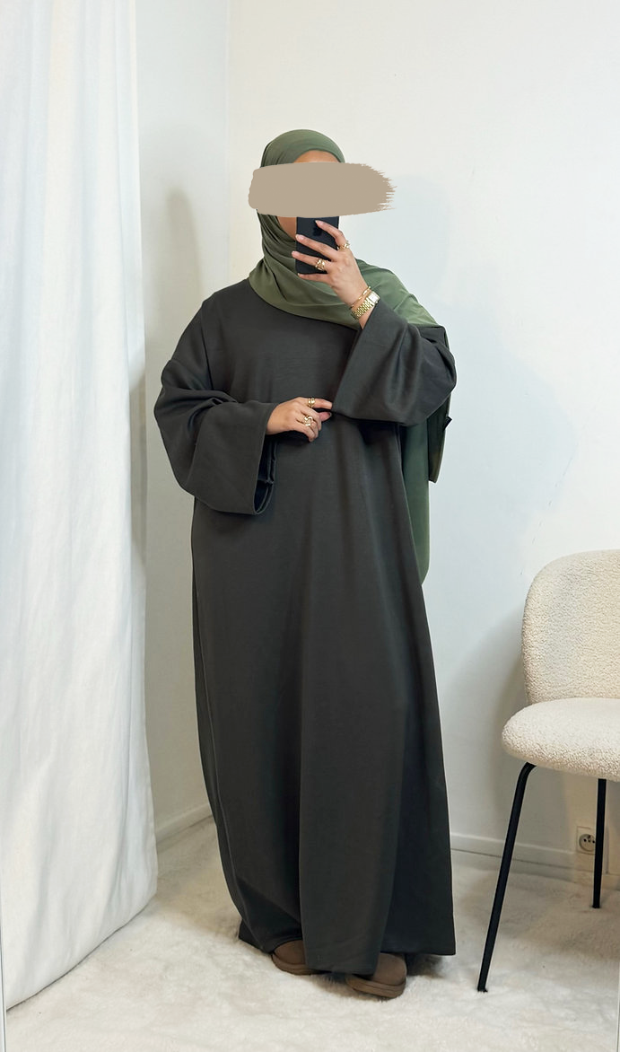 Sweaterdress wide sleeves - Army Green - Hijab Boutique