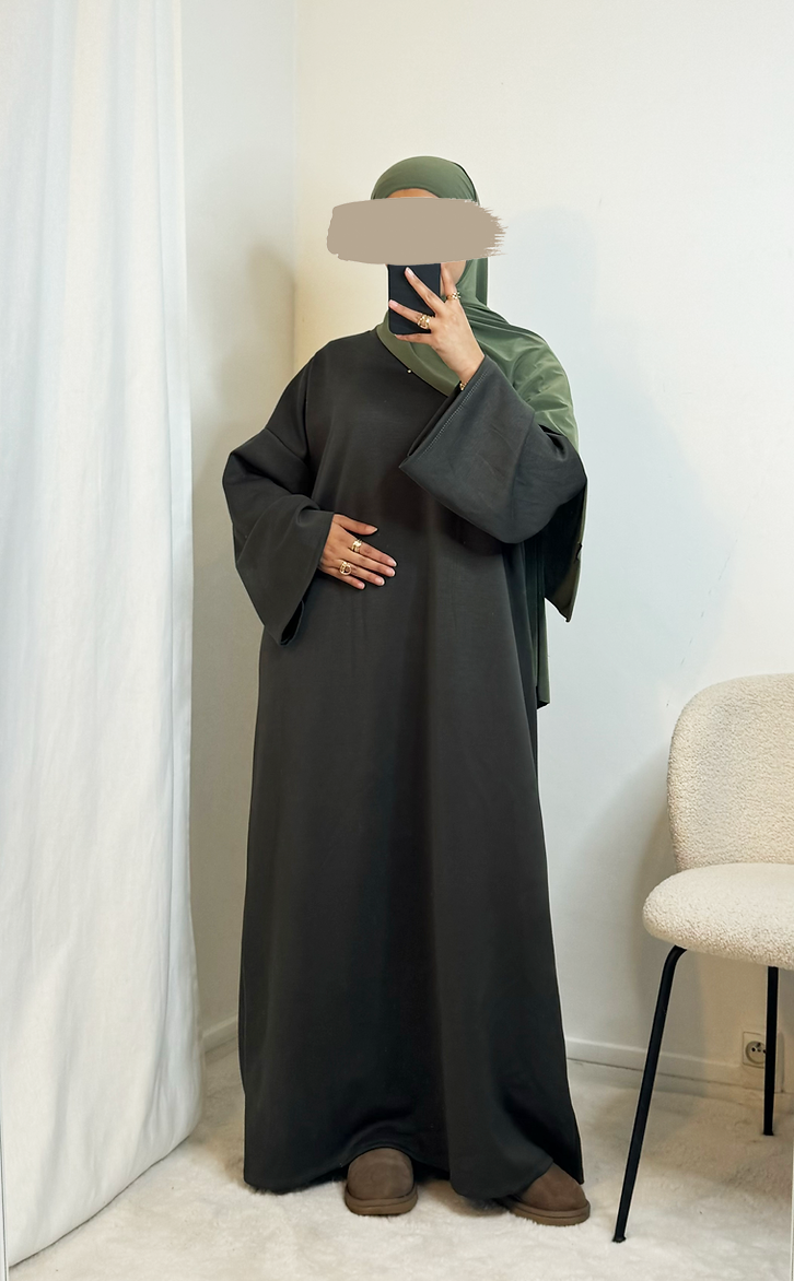 Sweaterdress wide sleeves - Army Green - Hijab Boutique