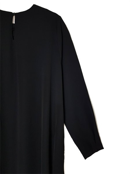 Abaya in A-Linie - Schwarz