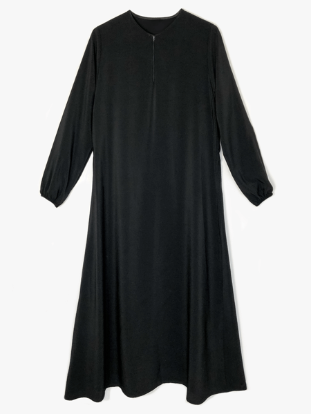 Einfache Abaya - Schwarz