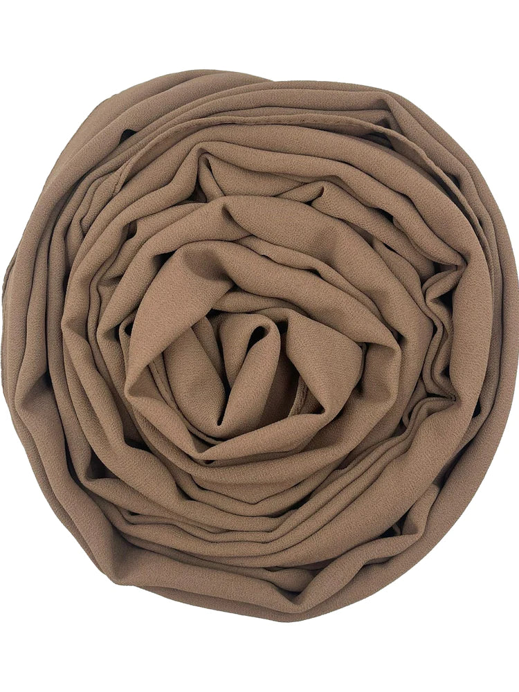 Crepe L - Dark taupe - Hijab Boutique