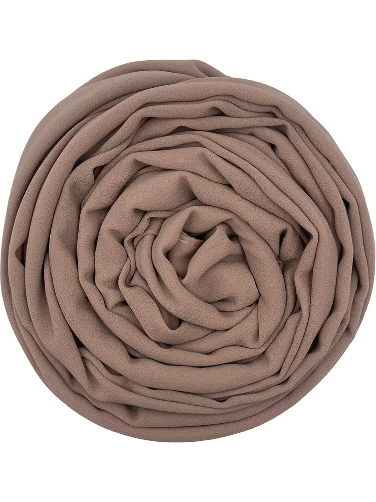 Krepp-Quadrat - Taupe-Rosa