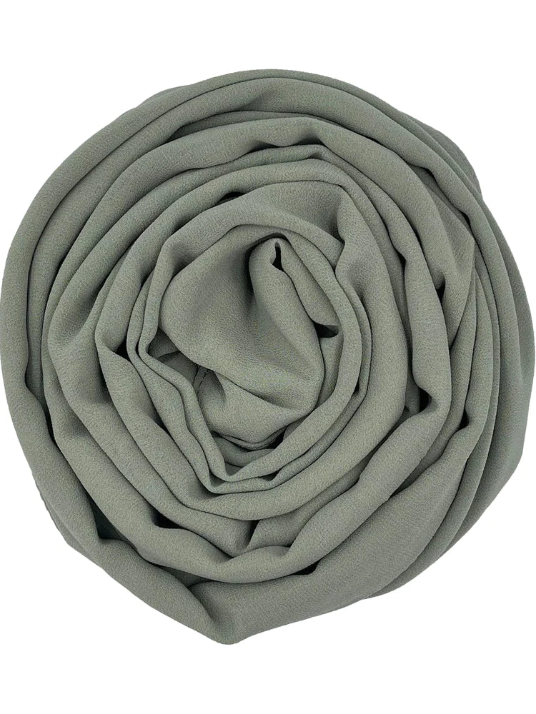 Crepe L – Vintage green - Hijab Boutique