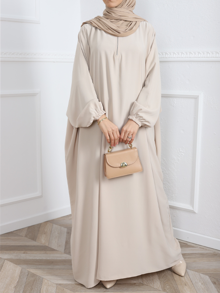 Farasha Abaya - Beige - Hijab Boutique