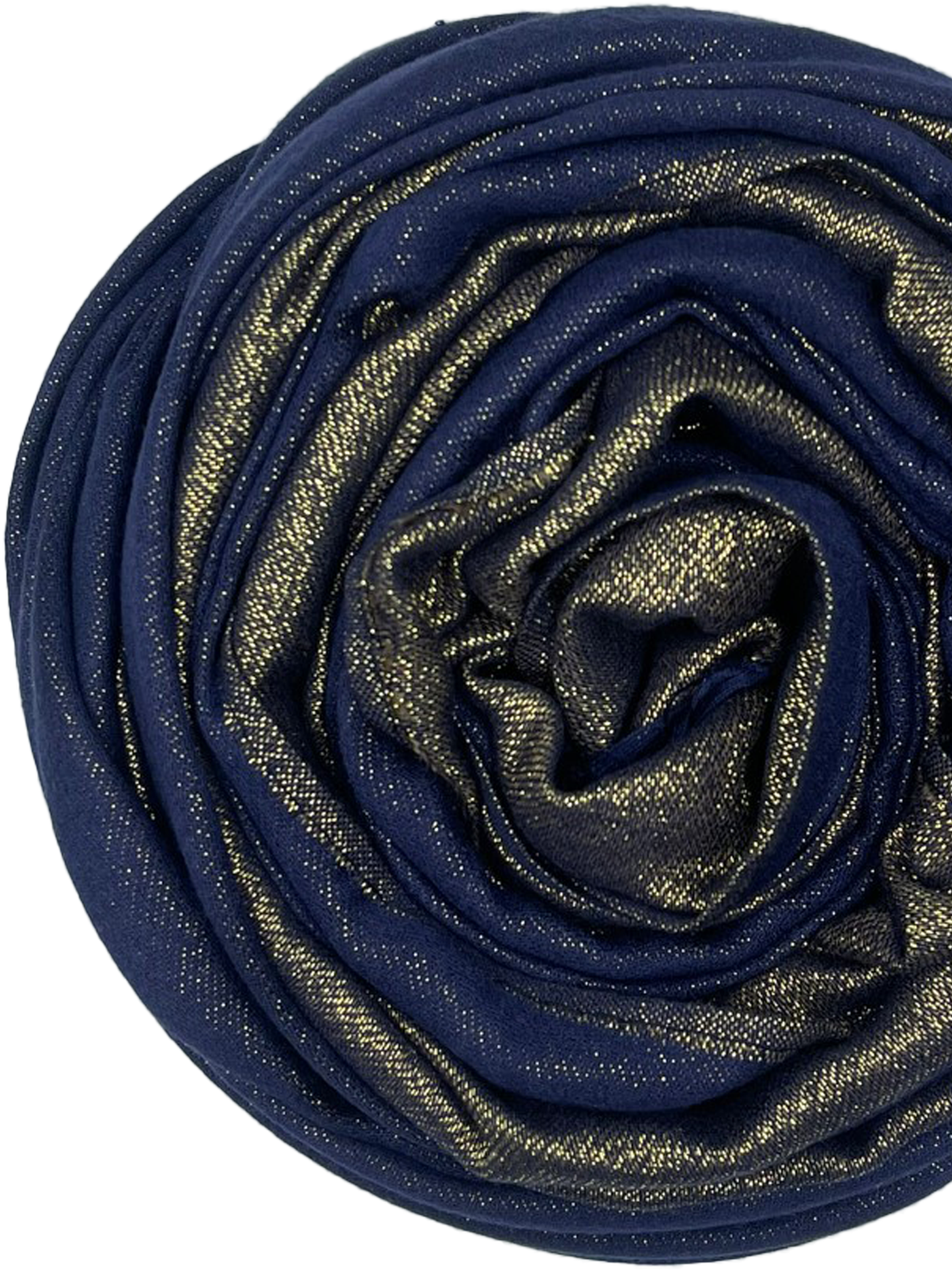 Glamour Scarf - Darkblue with gold - Hijab Boutique