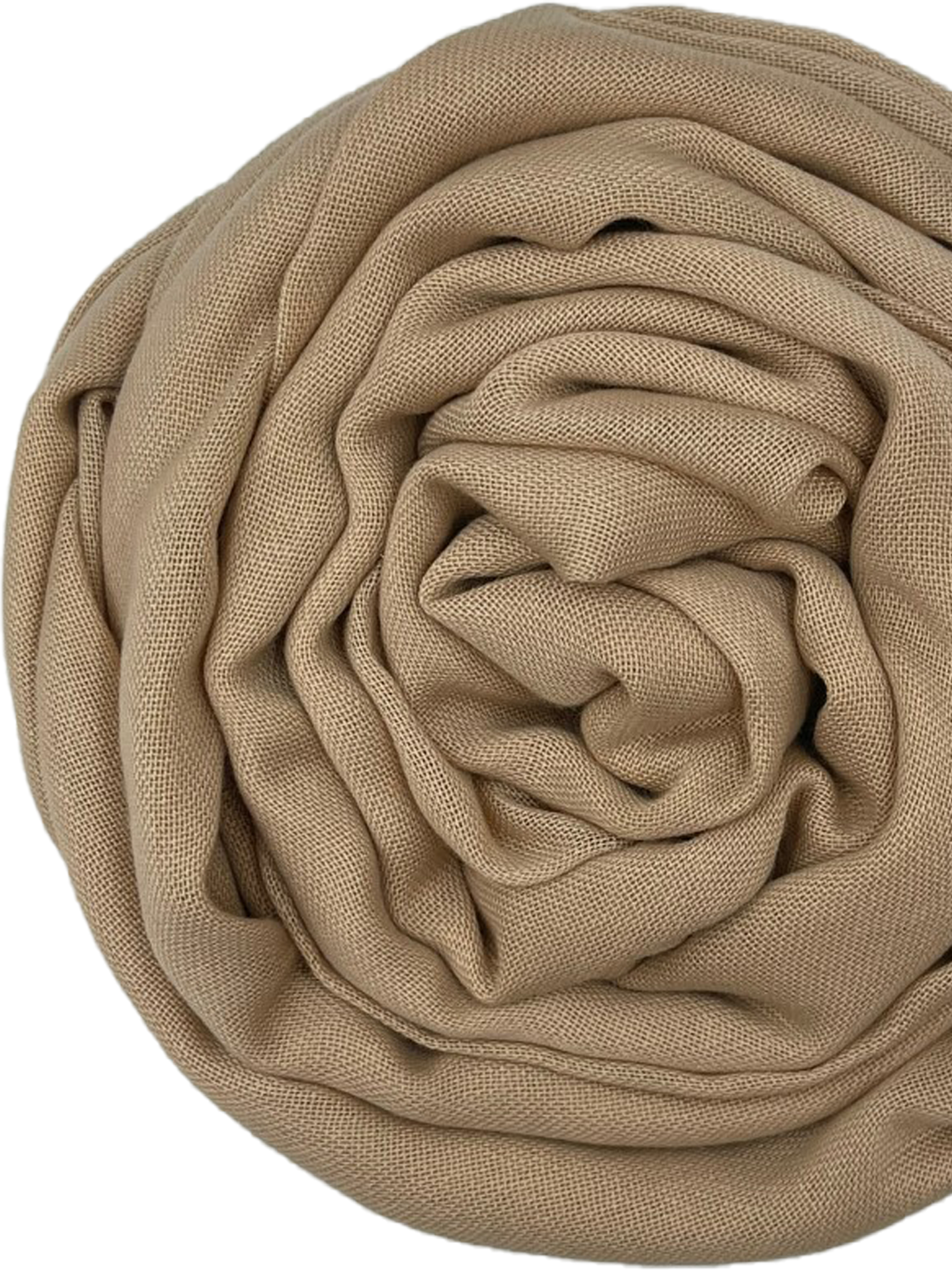 Pashmina kurze Strings - Dunkelbeige