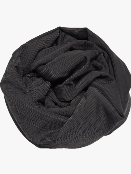 Stretch ribble scarf - Deepgrey - Hijab Boutique