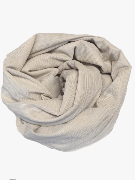 Stretch ribbel scarf - Off white - Hijab Boutique