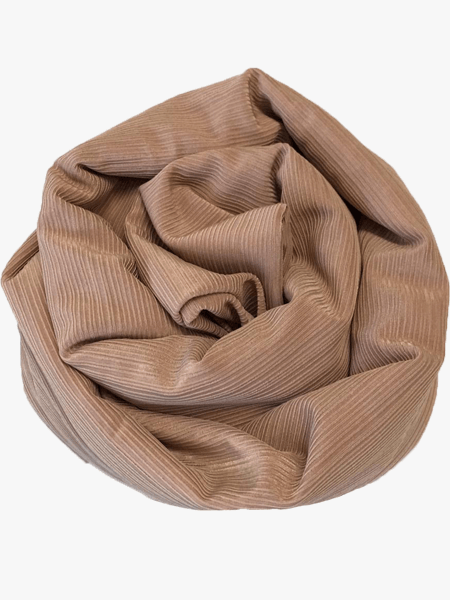 Stretch ribble scarf - Camel - Hijab Boutique