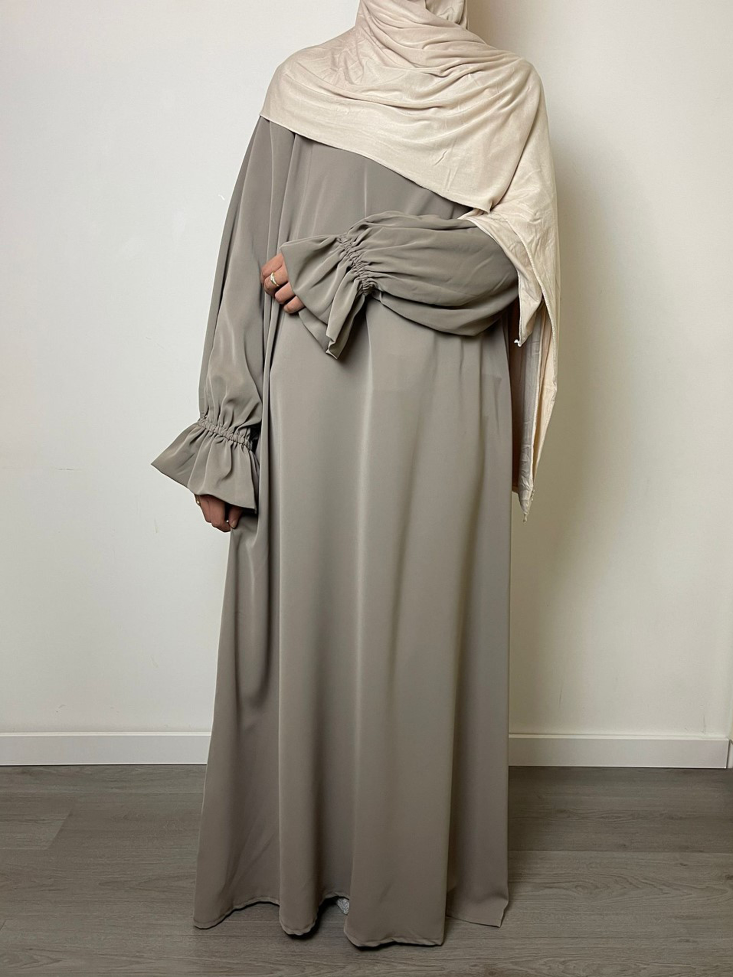 Abaya Kimono 3-teilig - Kamel