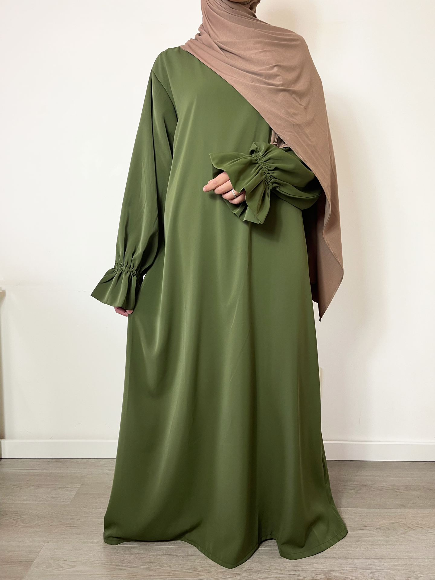 Abaya Kimono 3-teilig - Kamel