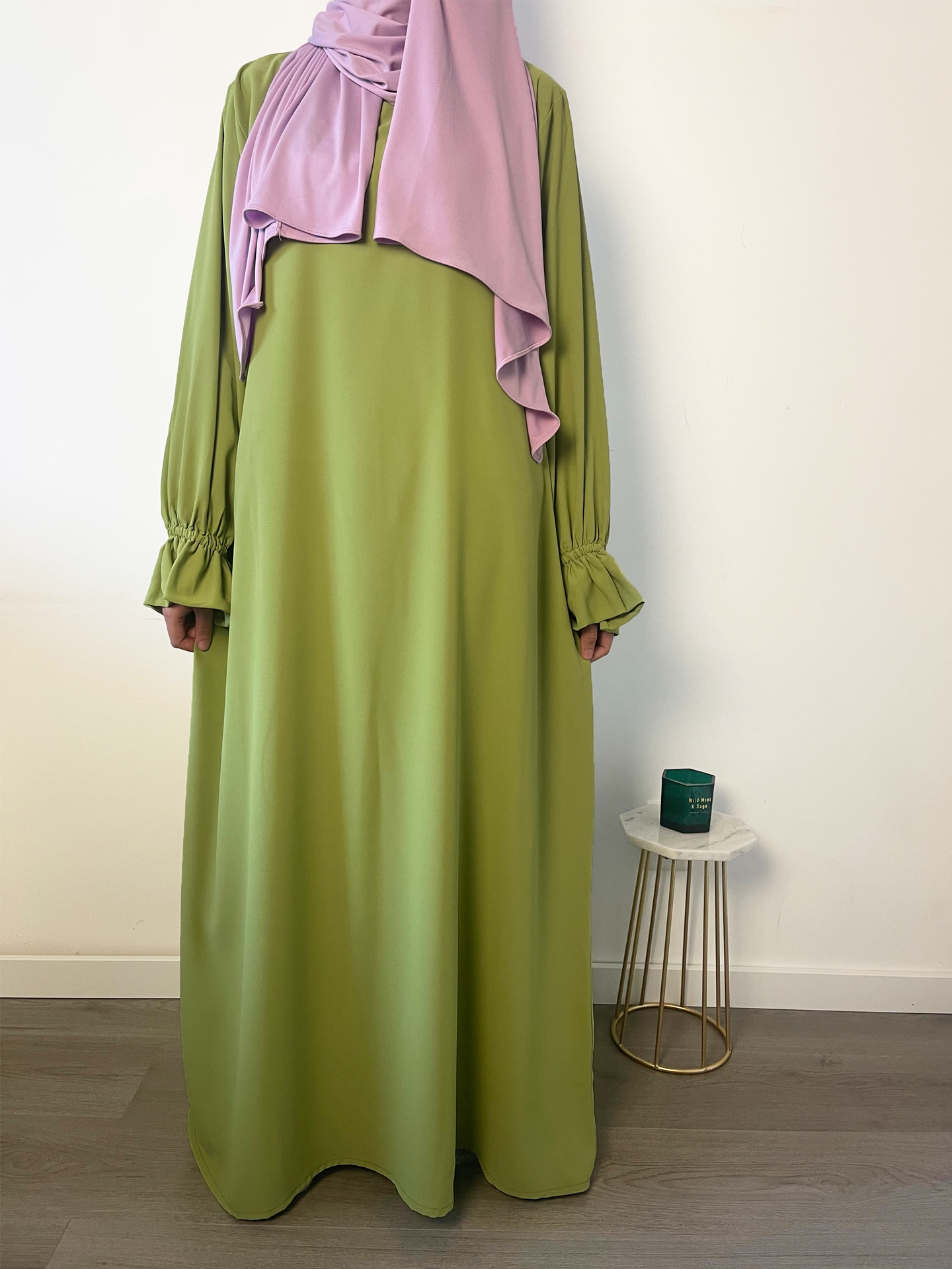 Abaya met elegante mouwtjes - Hijab Boutique