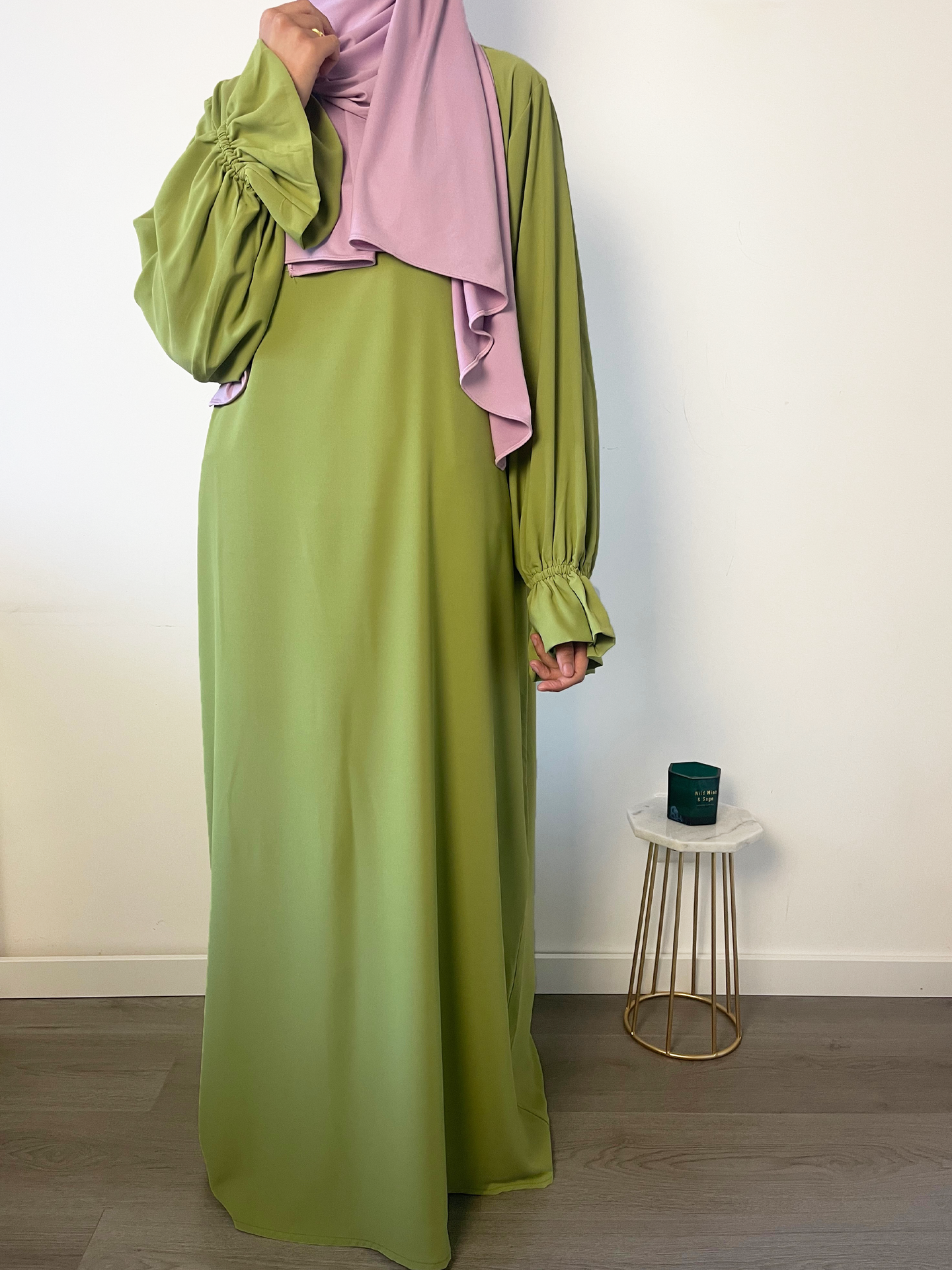 Abaya Kimono 3-teilig - Kamel