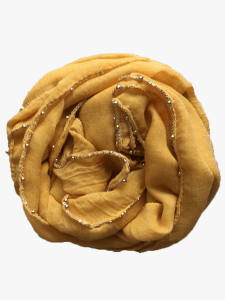 Goldene Perlenkette - Orkel gelb